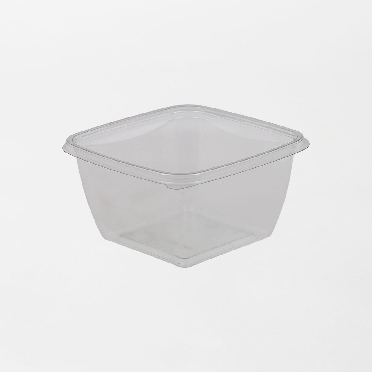 Dishy neliskanttisen rasian pohja läpinäkyvä 500ml rPET (125x125x66mm) (600kpl/ltk)