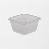 Dishy neliskanttisen rasian pohja läpinäkyvä 500ml rPET (125x125x66mm) (600kpl/ltk)