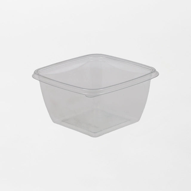 Dishy neliskanttisen rasian pohja läpinäkyvä 500ml rPET (125x125x66mm) (600kpl/ltk)