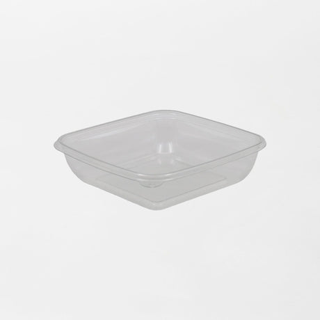 Dishy neliskanttisen rasian pohja läpinäkyvä 500ml rPET (160x160x40mm) (400kpl/ltk)