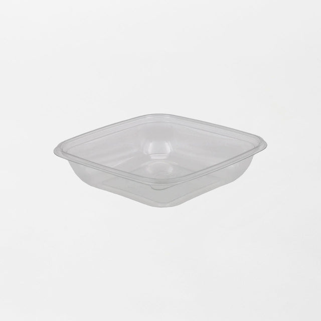 Dishy neliskanttisen rasian pohja läpinäkyvä 750ml rPET (190x190x45mm) (400kpl/ltk)