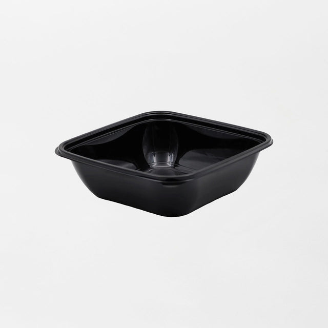 Dishy neliskanttisen rasian pohja musta 1000ml rPET (190x190x56mm) (400kpl/ltk)