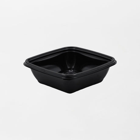 Dishy neliskanttisen rasian pohja musta 250ml rPET (125x125x38mm) (600kpl/ltk)