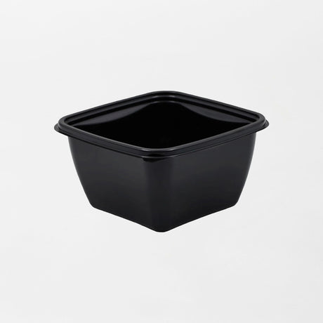 Dishy neliskanttisen rasian pohja musta 500ml rPET (125x125x66mm) (600kpl/ltk)