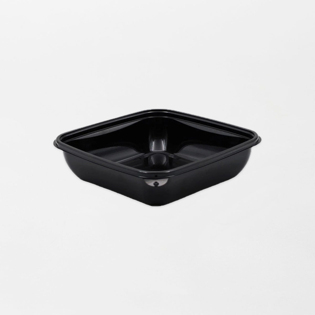 Dishy neliskanttisen rasian pohja musta 500ml rPET (160x160x40mm) (400kpl/ltk)