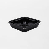 Dishy neliskanttisen rasian pohja musta 500ml rPET (160x160x40mm) (400kpl/ltk)