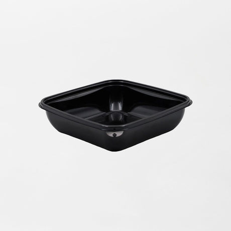 Dishy neliskanttisen rasian pohja musta 500ml rPET (160x160x40mm) (400kpl/ltk)