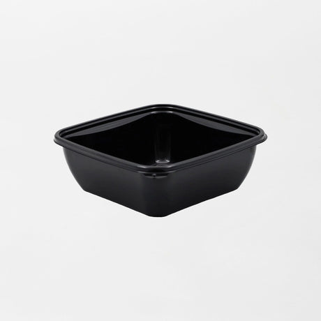 Dishy neliskanttisen rasian pohja musta 750ml rPET (160x160x60mm) (400kpl/ltk)