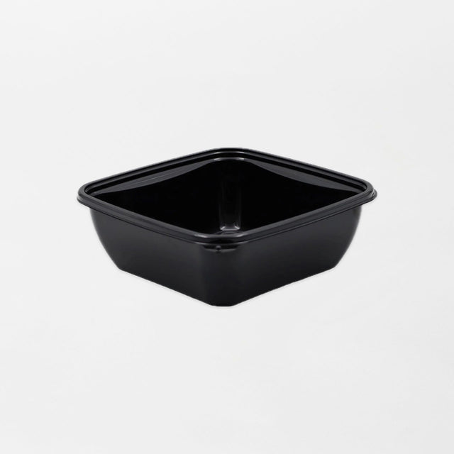 Dishy neliskanttisen rasian pohja musta 750ml rPET (160x160x60mm) (400kpl/ltk)