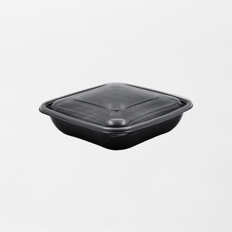 Dishy neliskanttisen rasian pohja musta 750ml rPET (190x190x45mm) (400kpl/ltk)