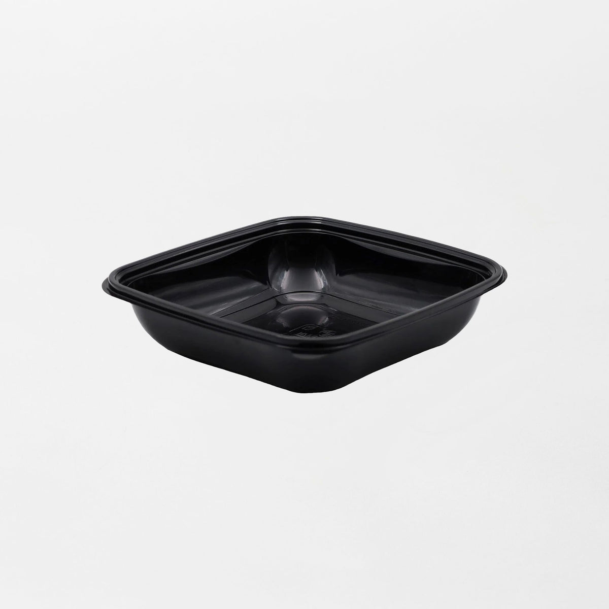 Dishy neliskanttisen rasian pohja musta 750ml rPET (190x190x45mm) (400kpl/ltk)