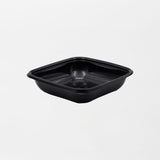 Dishy neliskanttisen rasian pohja musta 750ml rPET (190x190x45mm) (400kpl/ltk)