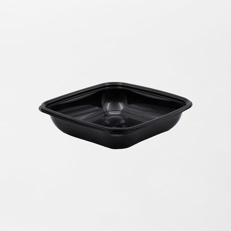 Dishy neliskanttisen rasian pohja musta 750ml rPET (190x190x45mm) (400kpl/ltk)