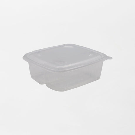 Hotty neliskanttinen saranakansirasia 3-lokeroinen läpinäkyvä 1200ml PP-muovi (300kpl/ltk)
