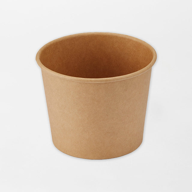 Kartonkinen keittokulho ruskea 350ml Ø96mm (500kpl/ltk)