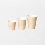 Kartonkinen kertakäyttökuppi ruskea 180ml (1000kpl/ltk)