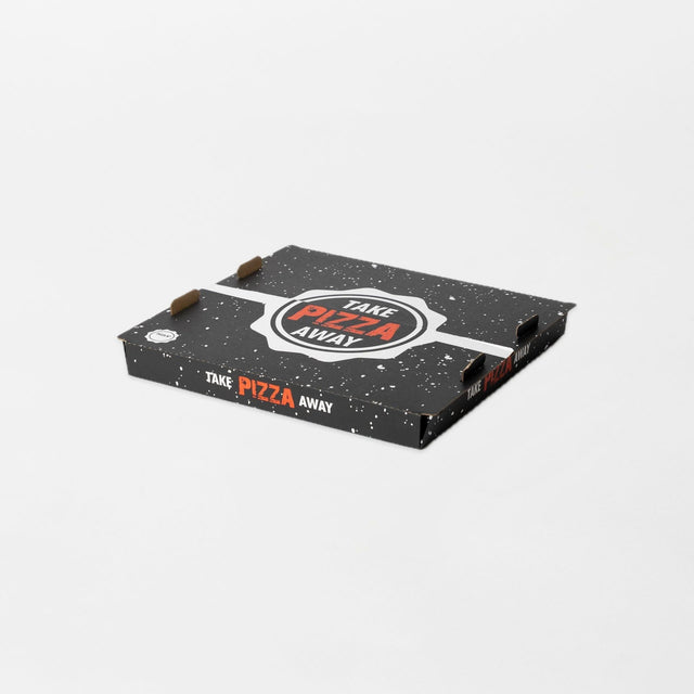 Pizzalaatikko Take Pizza Away 32x32x3,5cm musta (Mod.Fi) (100kpl/pkt)