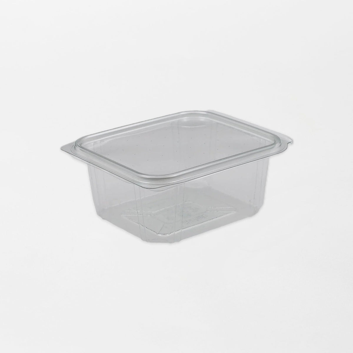 Recty neliskanttinen saranakansirasia läpinäkyvä 500ml rPET (600kpl/ltk)