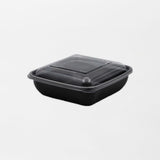 Rosty neliskanttisen ruokarasian kansi läpinäkyvä 500-750ml (160x160mm) OPS-muovi (600kpl/ltk)