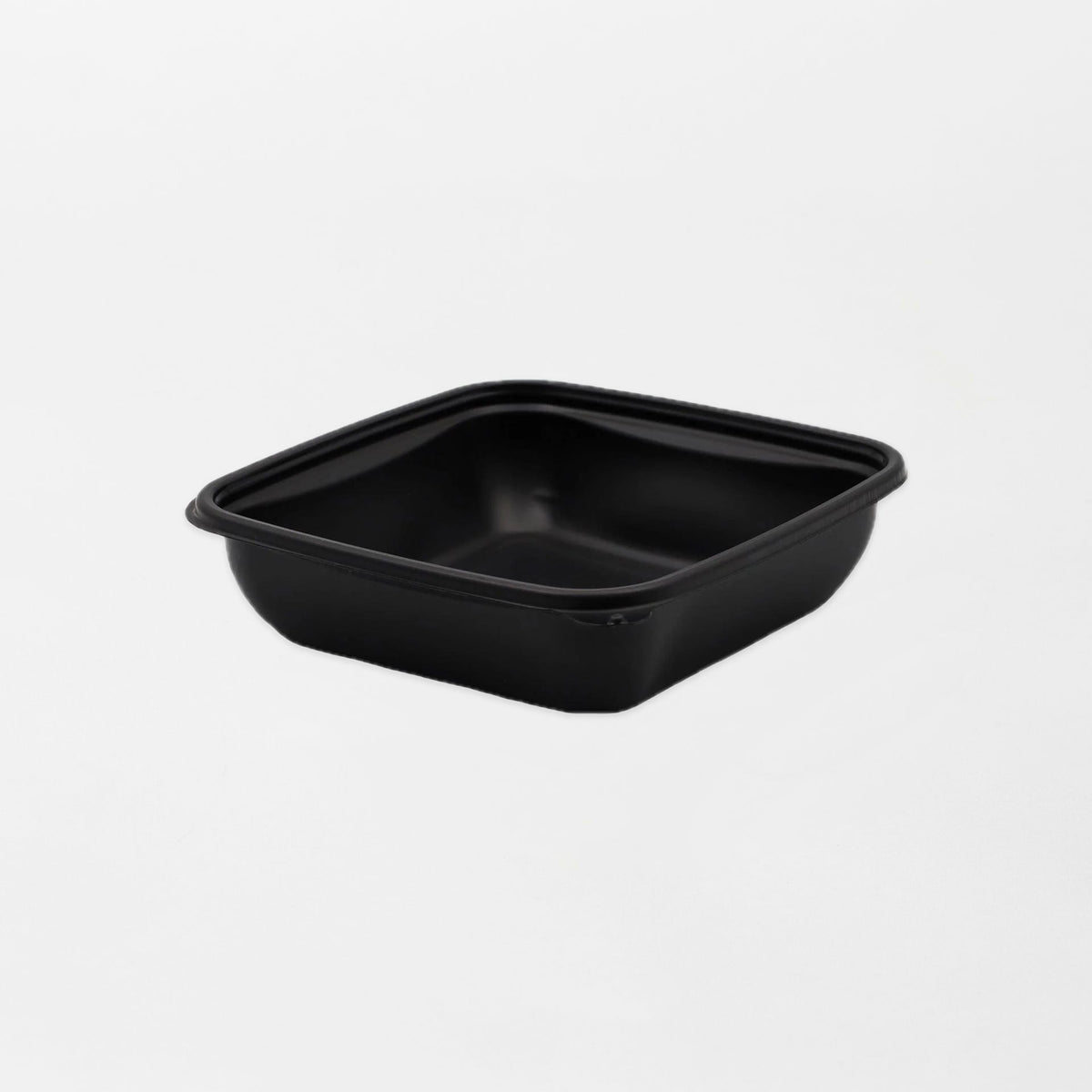 Rosty neliskanttisen ruokarasian pohja musta 500ml (160x160x40mm) PP-muovi (600kpl/ltk)