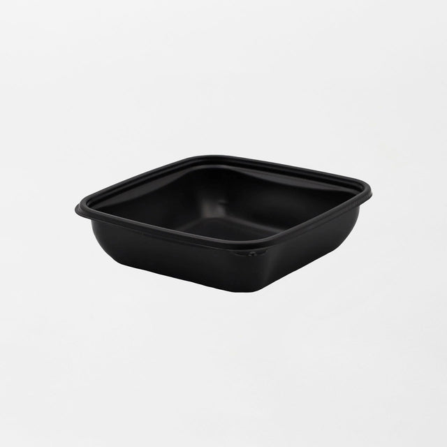Rosty neliskanttisen ruokarasian pohja musta 500ml (160x160x40mm) PP-muovi (600kpl/ltk)