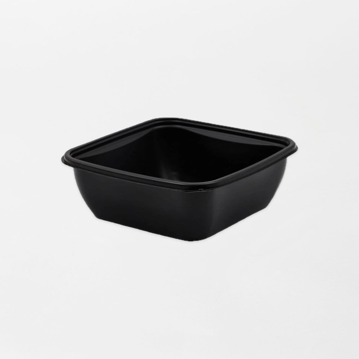 Rosty neliskanttisen ruokarasian pohja musta 750ml (160x160x40mm) PP-muovi (600kpl/ltk)
