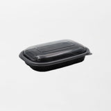 Rosty ruokarasian pohja musta 500ml (217x152x33mm) PP-muovi (500kpl/ltk)