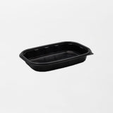 Rosty ruokarasian pohja musta 500ml (217x152x33mm) PP-muovi (500kpl/ltk)