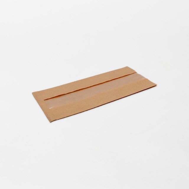 Saumattava ikkunallinen grillipussi ruskea 150x60x300mm (500kpl/ltk)
